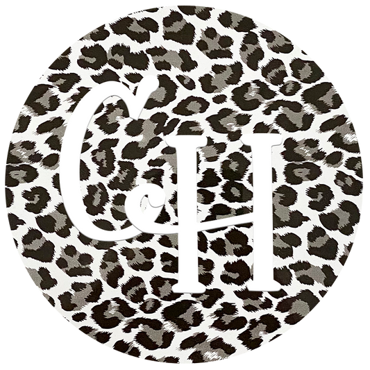 HTV • Metallic Print | Silver Leopard