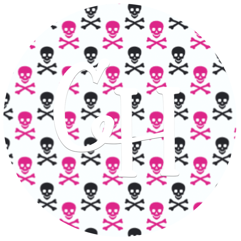 HTV Print • Skull & Bones / Pink