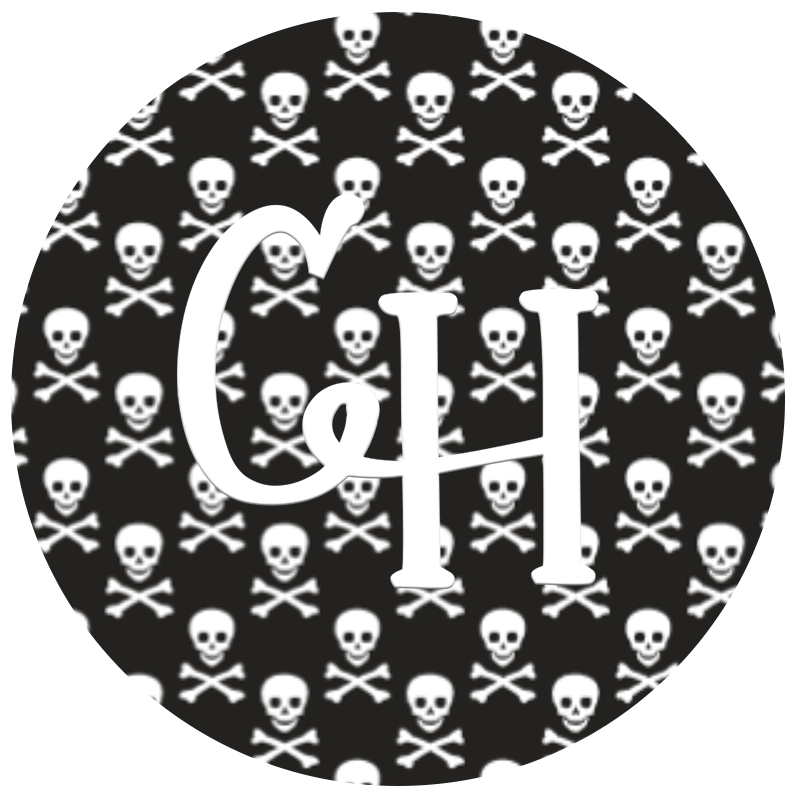 HTV Print • Skull & Bones / Black
