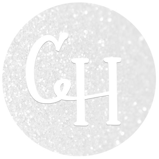 AV Glitter • White