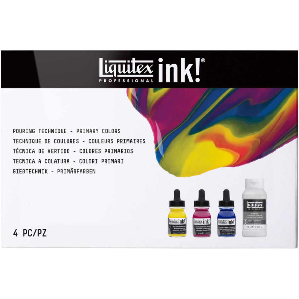 Acrylic Inks • 4 Pk. Primary