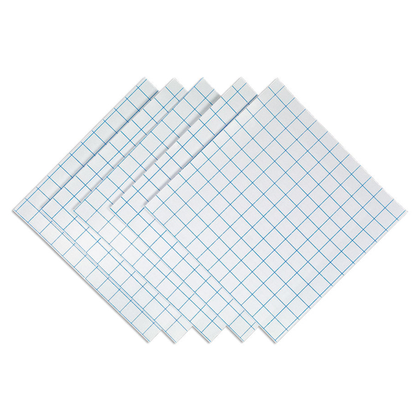 12" x 12" Grid-Lined • Clear
